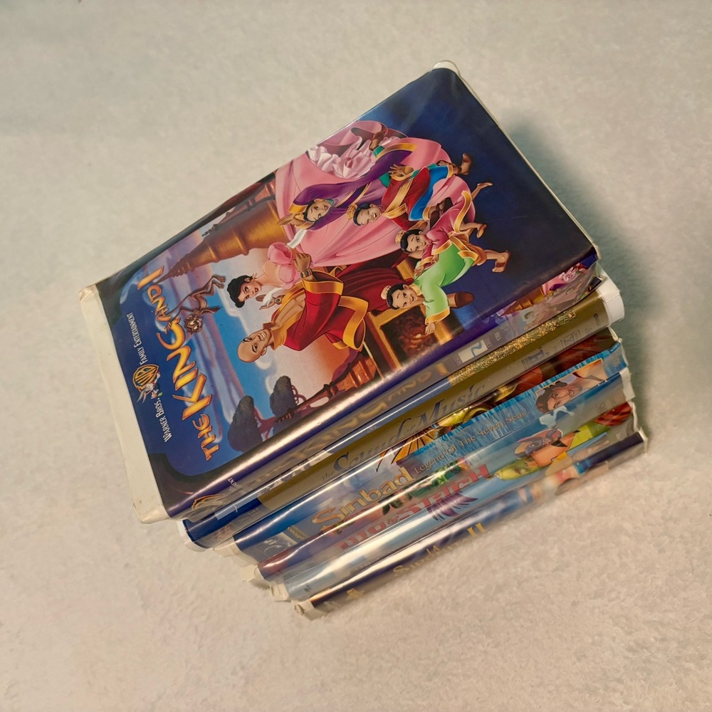 Classic Animated VHS Movie Collection Sinbad Lilo Stitch New Groove